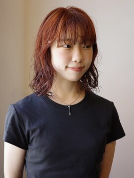 ジュール(JOULE'S) orange brown /ブリーチなしダブルカラー/パーマ