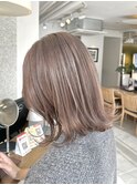 ハイトーンミルクティーベージュブリーチカラー