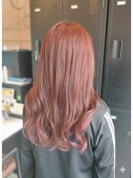 ホーミー(Homie) ブリーチせずにピンクで明るい印象を