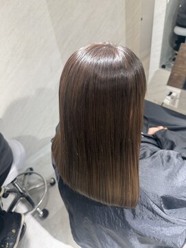 ミヨン 京橋店(miyon) 【miyon】韓国レイヤーカット×暗髪カラー×髪質改善