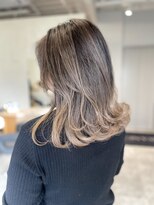アヴァンス 京橋店(AVANCE) 着物ヘア/ダークアッシュ/ミディアムレイヤーカット/京橋