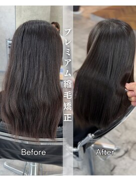 サクラ オモテサンドウ(SAKURA) プレミアム縮毛矯正/暗めカラー/グランマッシュ/デザインカラー