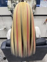 イブヘアー(eve hair)&nbsp;エクステ長さだし×ハイライト