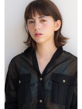 エニイ(ANY) ミニボブ × インナーカラー/ピンクアッシュ