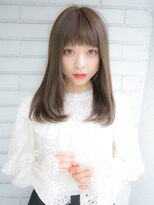 透け感グレージュ