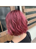 ヘアストーリーゼロ Hair Story ZERO&nbsp;ふわふわアクセントピンク！