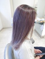 ヘアーアンドメイク ブロッサム 志木南口店(HAIR&MAKE Blossom) ラベンダーベージュミルクティーブリーチダブルカラー髪質改善