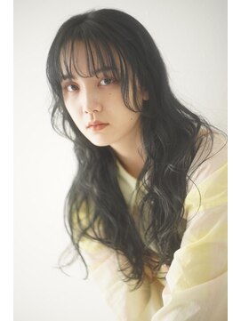 ソワン ドゥ ブレス 今里店(soin de brace) 薄めバングxヨシンモリ風ウエーブ