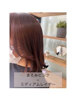 ジーナ 福岡千早(Zina)&nbsp;【Zina】まろみピンク/顔回りレイヤー/艶カラー/20代30代40代