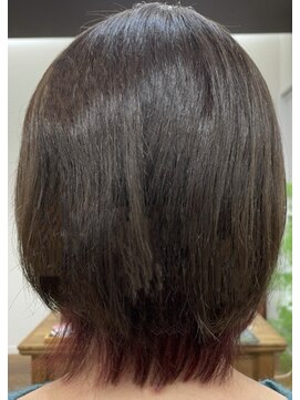 ヘアーワークスタジオ ノイズ(noize) #インナーカラー #レッドカラー #グレージュ