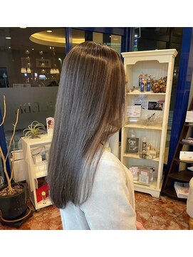 ムエベ(MUEBE) たっぷりハイライト◎ラベンダーグレージュカラー