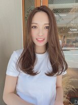 ルービック 梅田茶屋町(Rubik)&nbsp;髪質改善　韓国風　前髪カット　小顔ベージュカラー