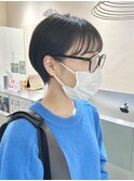 マッシュショート×ダークアッシュ#刈り上げマッシュショート