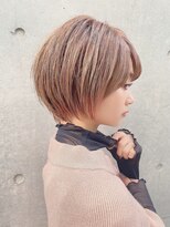 リール 銀座(R'EEL)&nbsp;ベージュカラー×丸みショート［髪質改善］