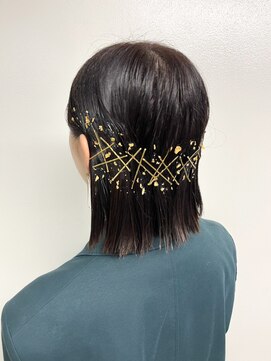 バブルス 上福岡店(BUBBLES) 20代30代結婚式♪金箔アレンジ