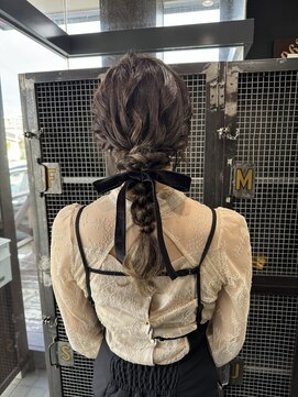 バブルス(BUBBLES) ベロアリボンの編みおろしセット