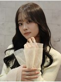 【小野style】韓国風シースルーバング ロングレイヤースタイル