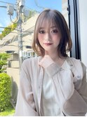 ★レイヤーカットデザインカラーオリーブベージュ【錦糸町】