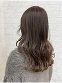 【iikanji hair】セミロング×ブラウンベージュ