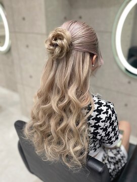 クラン 東心斎橋店(Clan) ハーフお団子/心斎橋ヘアセット