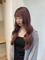 ファースト 仙台店(first) ブリーチありくすみピンクグラデーションカラー