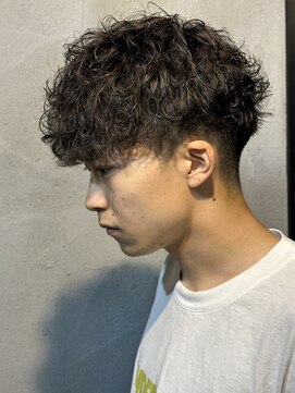 ニアウ 高崎店(Niau) 波巻きスパイラルパーマメンズパーマメンズマッシュ群馬高崎眉毛