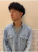 大人メンズナチュラルスパイラルパーマ