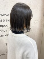 モリオ フロム ロンドン サッポロファクトリー店(morio FROM LONDON)&nbsp;【morio】札幌ボブ　ぱつっと黒髪ナチュラルボブ