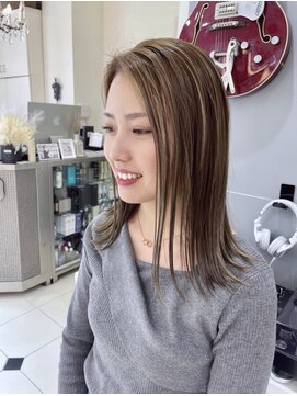 ハイライトベージュカラー