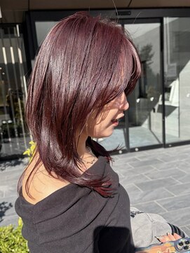 アイリー 名古屋(A/LEE) ボルドーレイヤー/暖色カラー