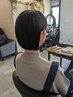 【迷ったらこれ】カット+艶カラー(リタッチ~胸上)