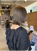 【東大阪布施】ブリーチなしでも透明感オリーブベージュ