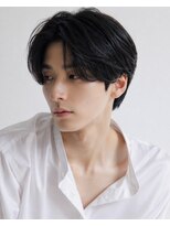 ベル 新宿(Belle)&nbsp;爽やかビジネスマンに。毛流れパーマ/黒髪センターパート/新宿駅