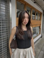 ネイヴィル(navile)&nbsp;ロングレイヤー×艶髪ブラウンカラー