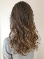 ヘアーズルーム 風(Hair's room fuu) 【デザインカラー】ミルクティーベージュハイライトカラー