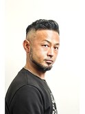 束感刈り上げビジネス七三ツーブロックアップバング１８６