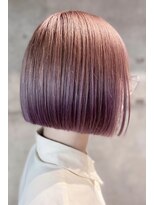 クレドガーデン 西新井店(CRED GARDEN)&nbsp;切りっぱなし/ぱっつんボブ/ピンクカラー/メルティー/裾カラー