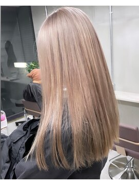 ピンク バイ アンジェリカ 瓢箪山店(PINQ by ANGELICA) #PINQ #ロング #ミルクティーカラー