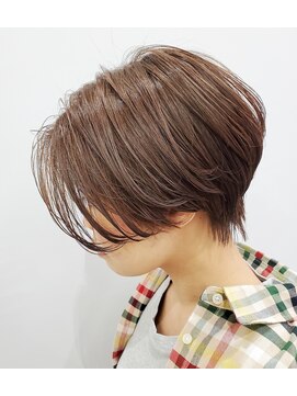 エイム ヘアメイク 横川店(eim HAIR MAKE) 透け感たっぷりハンサムショート