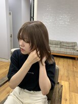 サンディーズ(Sandees)&nbsp;フェイスレイヤーボブウルフ透明感ベージュダブルカラー