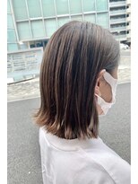 オーガニック アトリエ 大宮(organic+atelier)&nbsp;20代30代大人可愛い前下がりストレート大人ボブハイライト