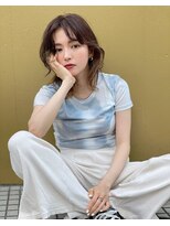 アルテ(ARTE)&nbsp;【ARTE表参道/青山】モテ髪ミディアム×ブリーチなし透明感