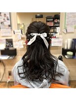 エミュ(emu)&nbsp;卒業式ハーフアップアレンジ