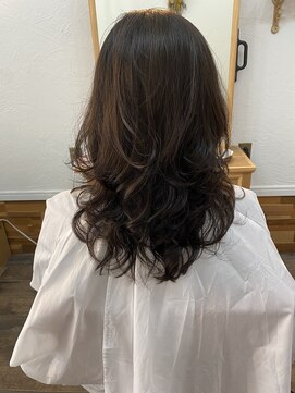 ブルーフォレスト(blue forest) 大人レイヤーパーマスタイル