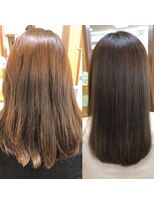 ヘアー マジック 国立店(Hair Magic)&nbsp;チョコレートブラウンの美髪セミロングストレート