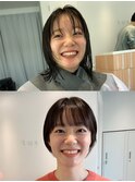 tas似合わせカット before&after 【大人コンパクトショート】
