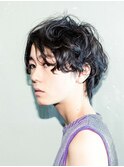 【belta】黒髪毛先パーマ