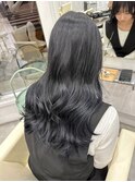 シアーブラック　暗髪　イルミナカラー　ブリーチなしカラー