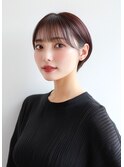 前髪あり耳掛けショートヘア　20代［＃渋谷駅＃韓国＃髪質改善］