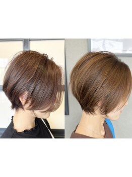 今までのショートに満足できなかった方も*再現性×似合わせカットが◎[岡山/髪質改善/ヘッドスパ/ショート]